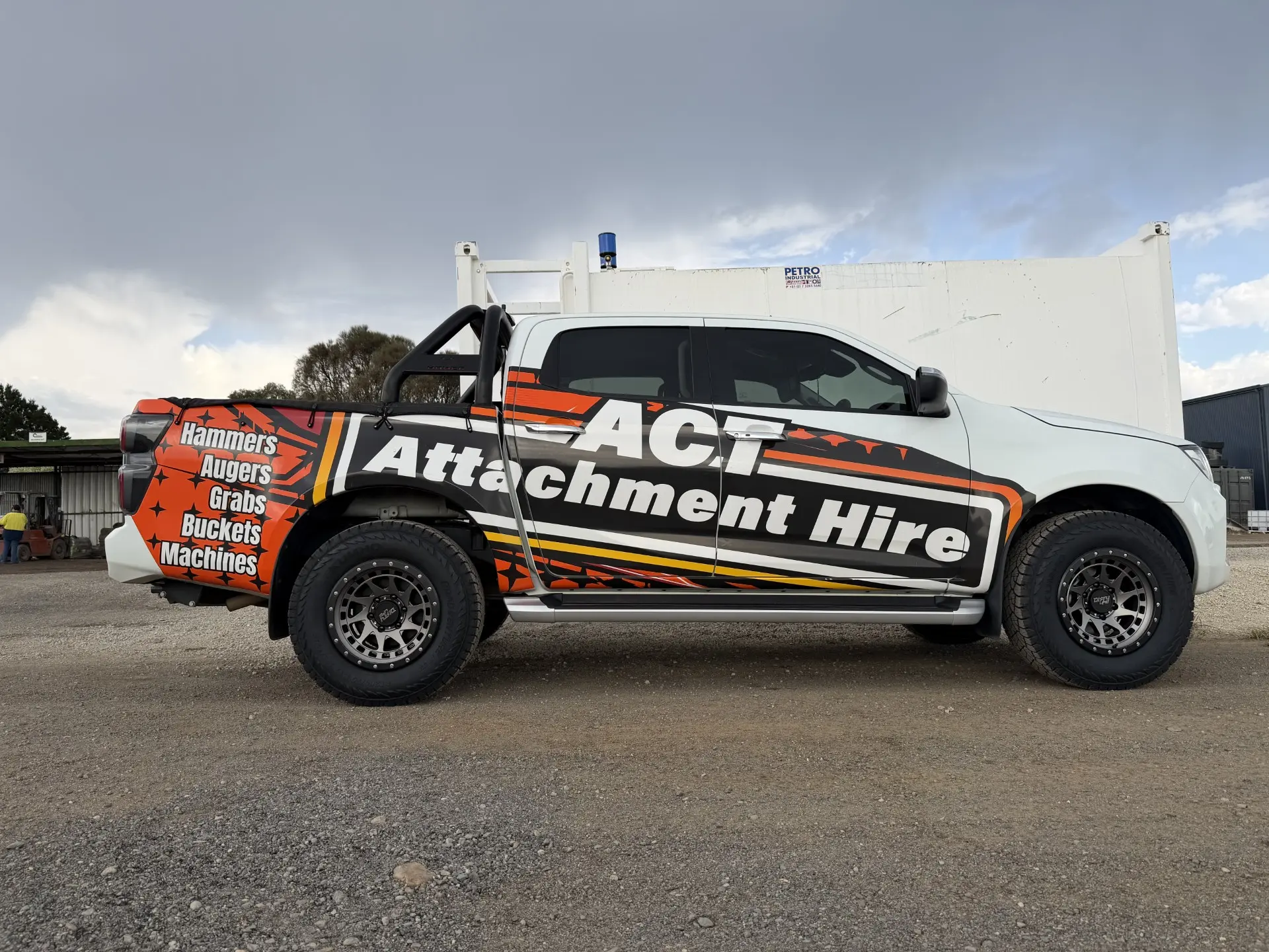 ACT Attachment Hire branded van